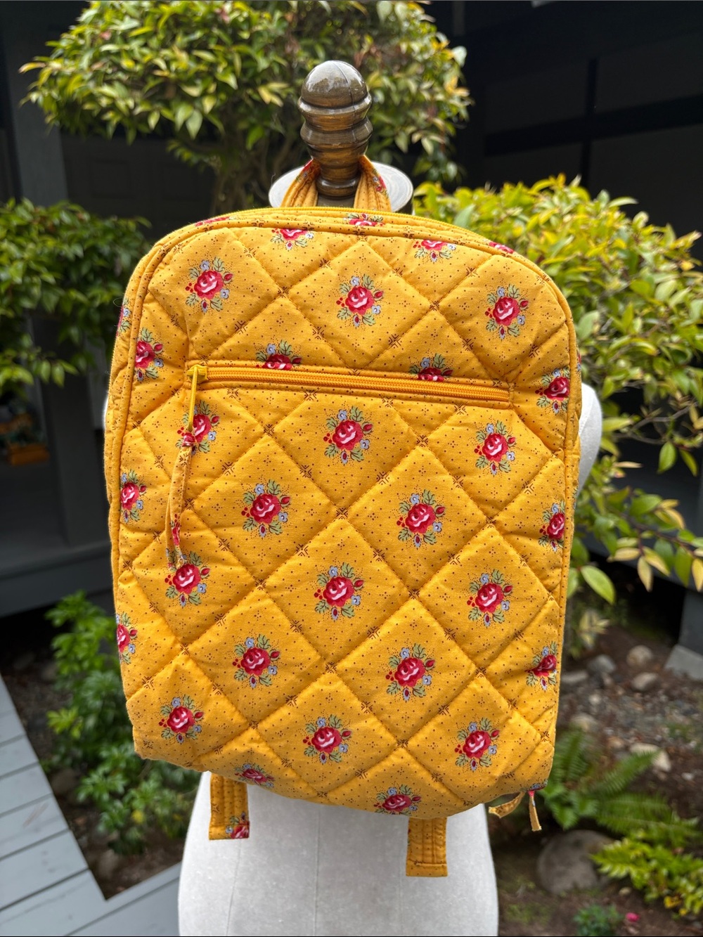 Pierre Deux Yellow Floral Backpack